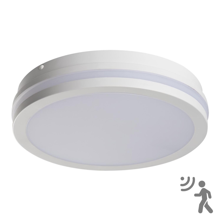 Iluminação exterior LED com sensor BENO LED/24W/230V 4000K branca IP54