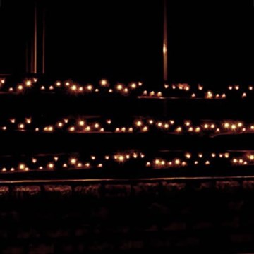 Iluminação exterior LED corrente 70m 1000xLED/0,06W/230V branco quente IP44