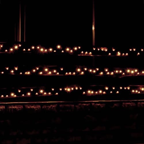 Iluminação exterior LED corrente 70m 1000xLED/0,06W/230V branco quente IP44