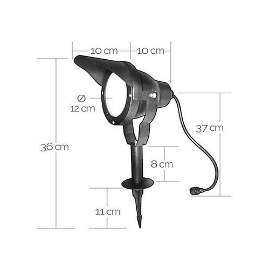 Iluminação exterior LED EASY CONNECT 1xGU10/10W/230V IP67 preto