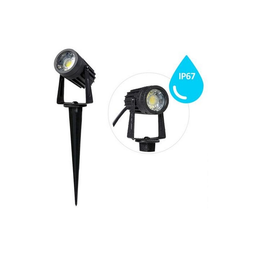 Iluminação exterior LED LED/3W/230V 2800K IP67 preto