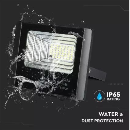 Iluminação exterior solar LED com regulação LED/12W/3,2V 6000K IP65 + CR