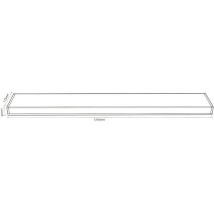 Iluminação fluorescente 2xG13/18W/230V 124 cm