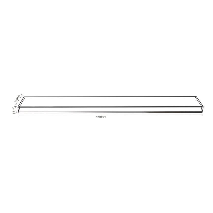 Iluminação fluorescente T8 2xG13/18W/230V 124 cm