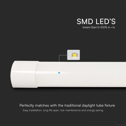 Iluminação fluorescente LED/40W/230V 3000/4000/6500K 116 cm