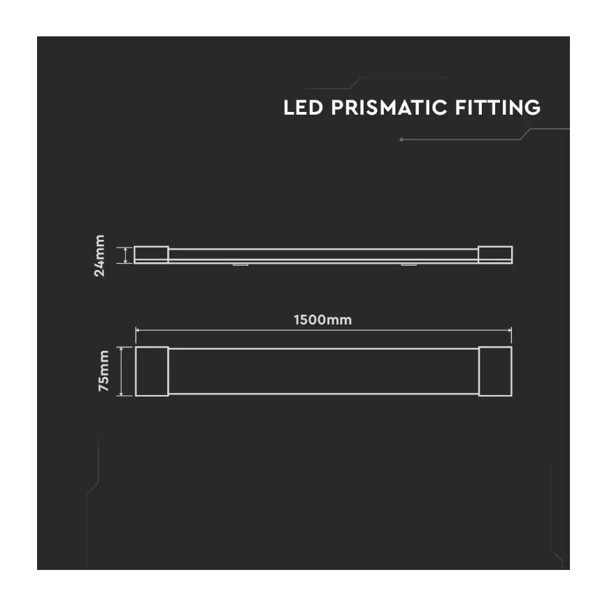Iluminação fluorescente LED SAMSUNG CHIP LED/50W/230V 6500K