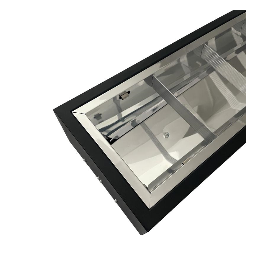 Iluminação fluorescente T8 2xG13/18W/230V 120 cm preto
