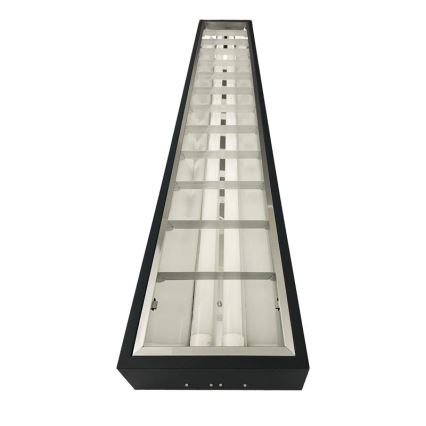 Iluminação fluorescente T8 2xG13/18W/230V 120 cm preto