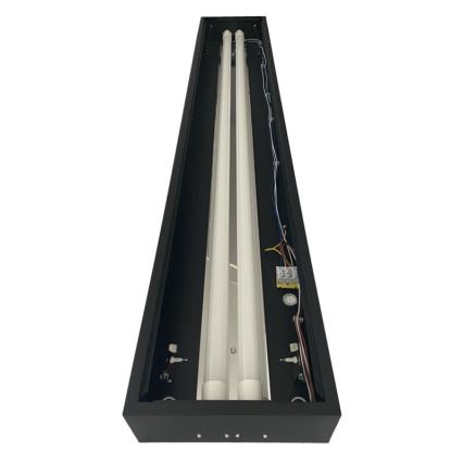 Iluminação fluorescente T8 2xG13/18W/230V 120 cm preto