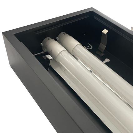 Iluminação fluorescente T8 2xG13/18W/230V 120 cm preto