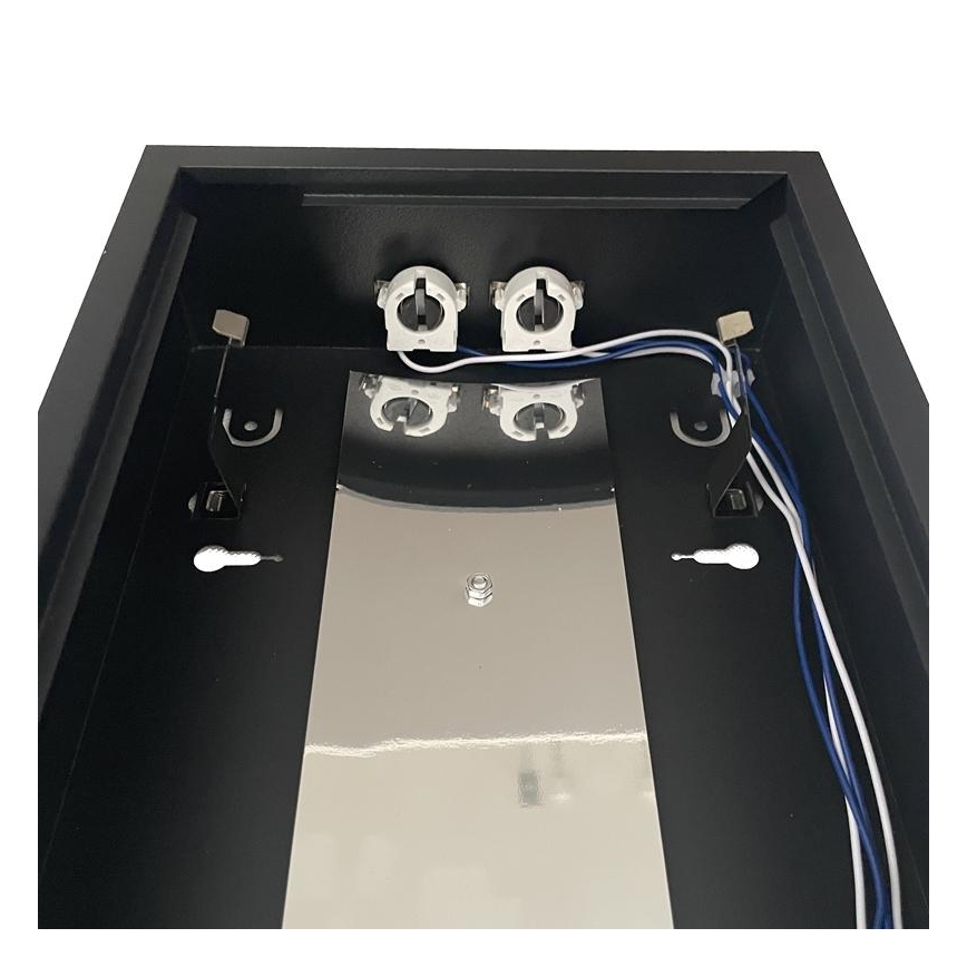 Iluminação fluorescente T8 2xG13/18W/230V 120 cm preto