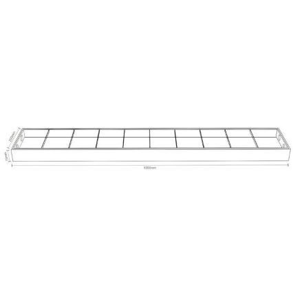Iluminação fluorescente T8 2xG13/18W/230V 120 cm preto