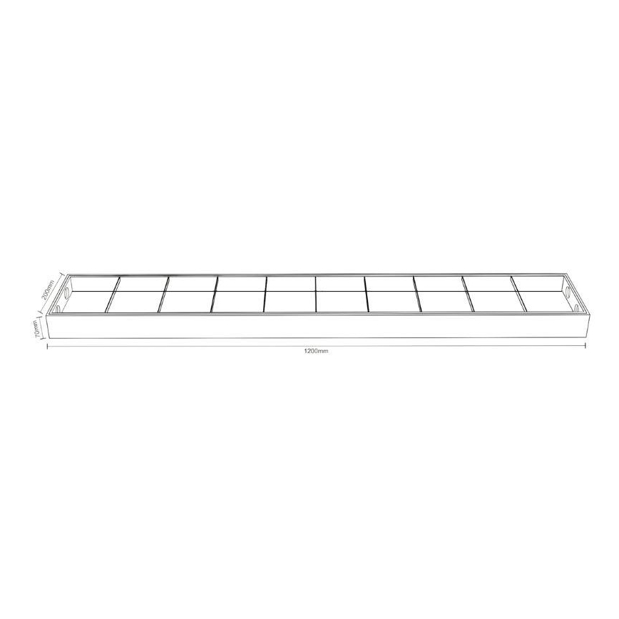 Iluminação fluorescente T8 2xG13/18W/230V 120 cm preto