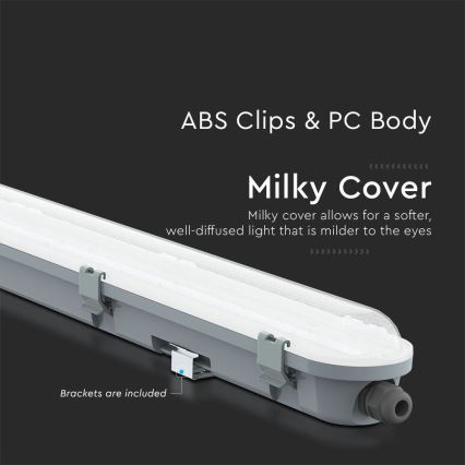 Iluminação industrial fluorecente LED M-SERIES LED/48W/230V 4000K 150cm IP65