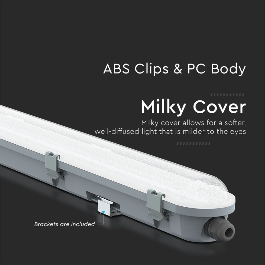 Iluminação industrial fluorecente LED M-SERIES LED/48W/230V 4000K 150cm IP65