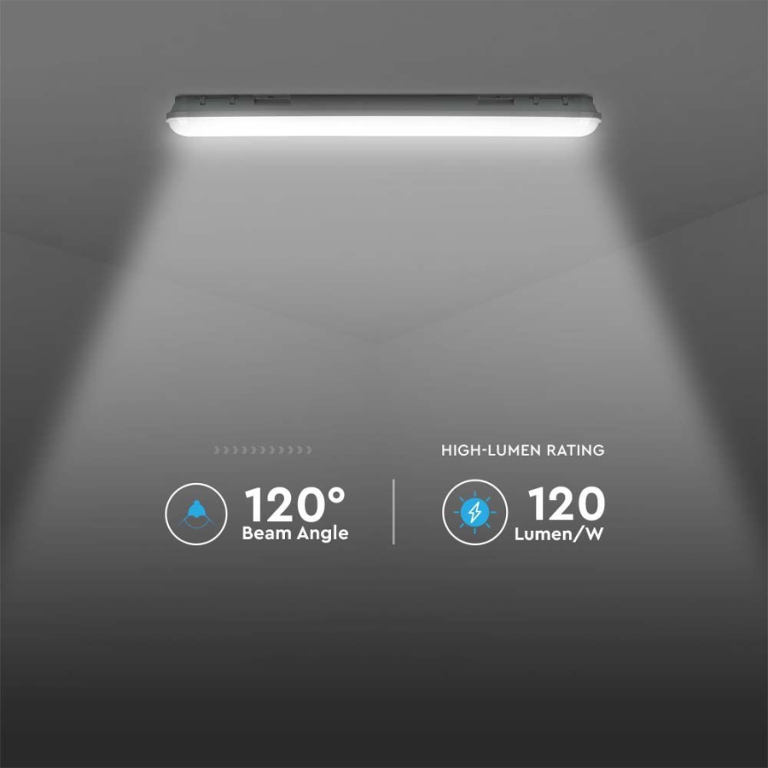 Iluminação industrial fluorecente LED M-SERIES LED/48W/230V 4000K 150cm IP65