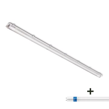 Iluminação industrial fluorescente 1xG13/230V IP65 + Tubo LED com sensor Philips MASTER T8 G13/24W