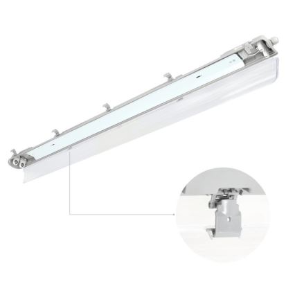 Iluminação industrial fluorescente HERMIC T8 2xG13/18W/230V IP65