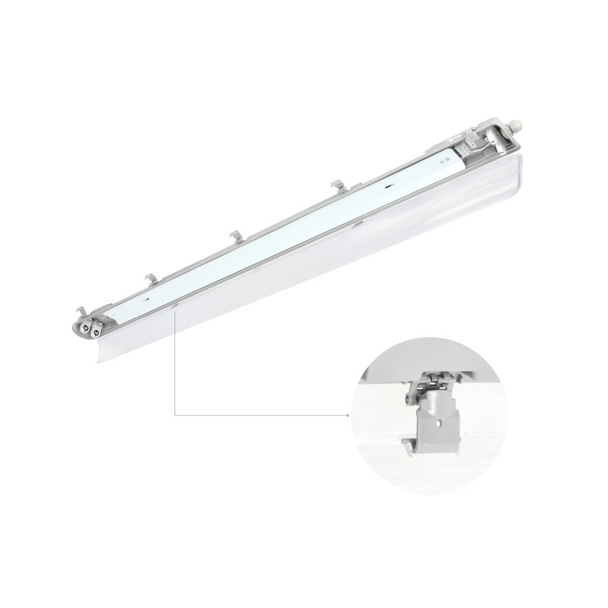 Iluminação industrial fluorescente HERMIC T8 2xG13/18W/230V IP65