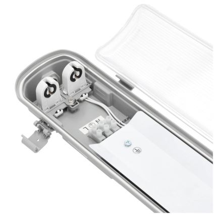 Iluminação industrial fluorescente HERMIC T8 2xG13/18W/230V IP65