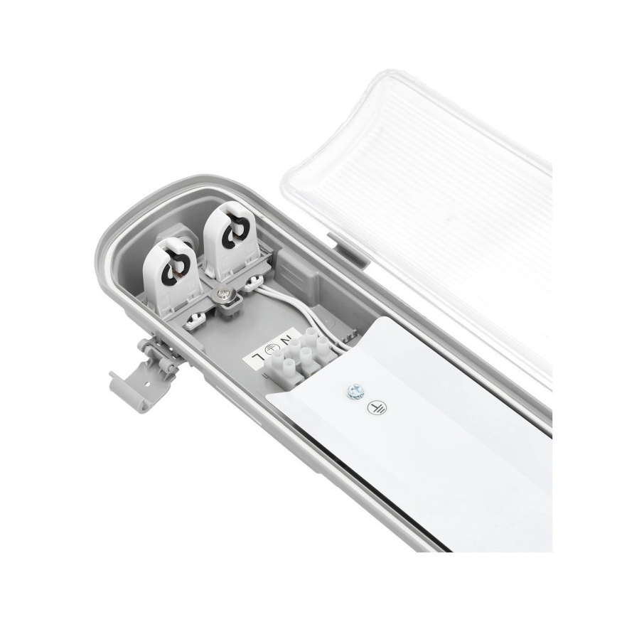 Iluminação industrial fluorescente HERMIC T8 2xG13/18W/230V IP65