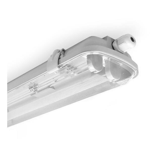 Iluminação industrial fluorescente LED 2xG13/18W/230V IP65 1270 mm