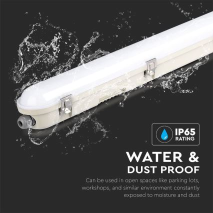 Iluminação industrial fluorescente LED com módulo de emergência EMERGENCY LED/36W/230V 6500K 120cm IP65