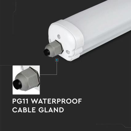 Iluminação industrial fluorescente LED G-SERIES LED/36W/230V 6400K 120cm IP65