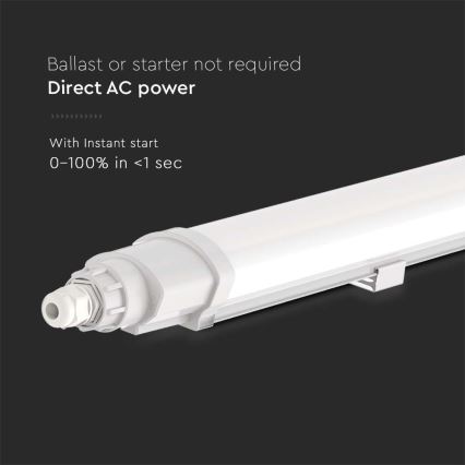 Iluminação industrial fluorescente LED LED/18W/230V 4000K IP65 60 cm