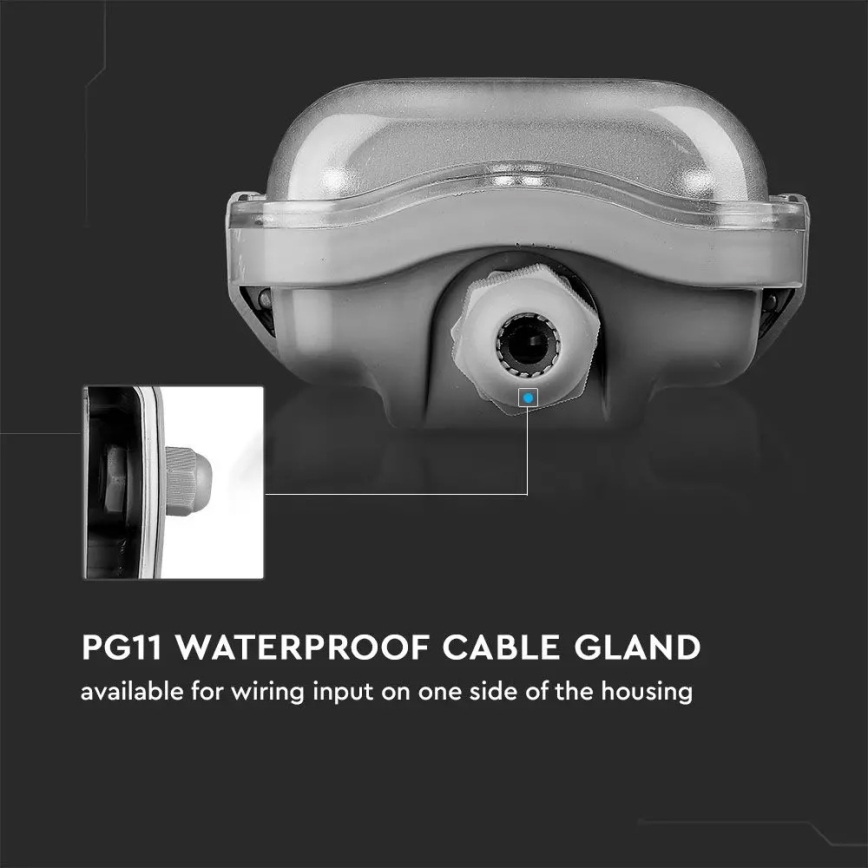 Iluminação industrial fluorescente LED LED/22W/230V 6400K 150cm IP65