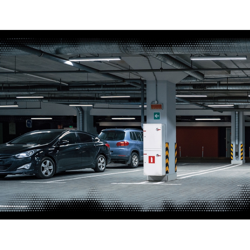Iluminação industrial fluorescente LED LIMEA GIGANT LED/38W/230V IP65 1190mm preto