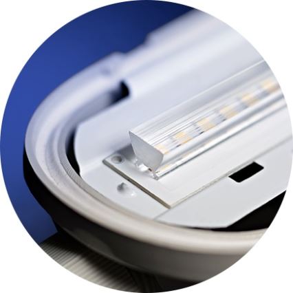 Iluminação industrial fluorescente LED LIMEA GIGANT LED/38W/230V IP65 1190mm preto