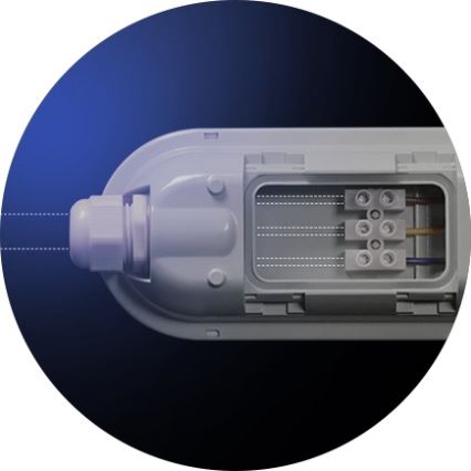 Iluminação industrial fluorescente LED LIMEA GIGANT LED/38W/230V IP65 1190mm preto