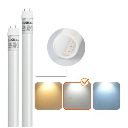 Iluminação industrial fluorescente LED T8 2xG13/9W/230V 4000K IP65 67,5 cm