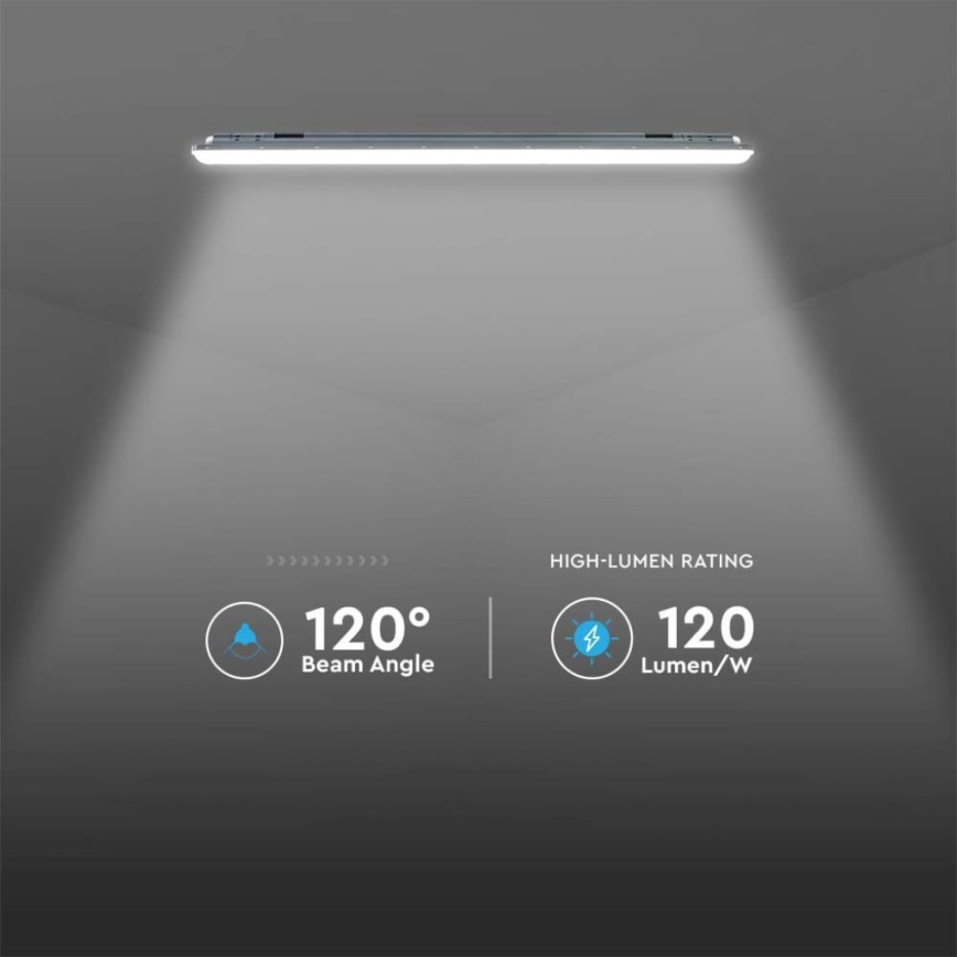 Iluminação industrial fluorescente LED X-SERIES LED/36W/230V 6500K IP65 120 cm