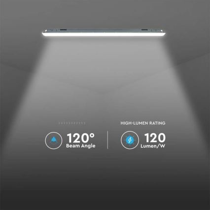 Iluminação industrial fluorescente LED X-SERIES LED/48W/230V 6500K 150 cm IP65