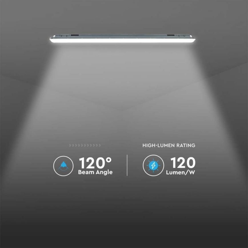 Iluminação industrial fluorescente LED X-SERIES LED/48W/230V 6500K 150 cm IP65
