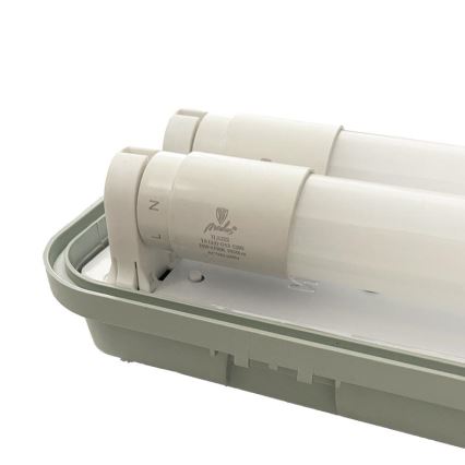 Iluminação industrial fluorescente T8 2xG13/18W/230V IP65 126 cm