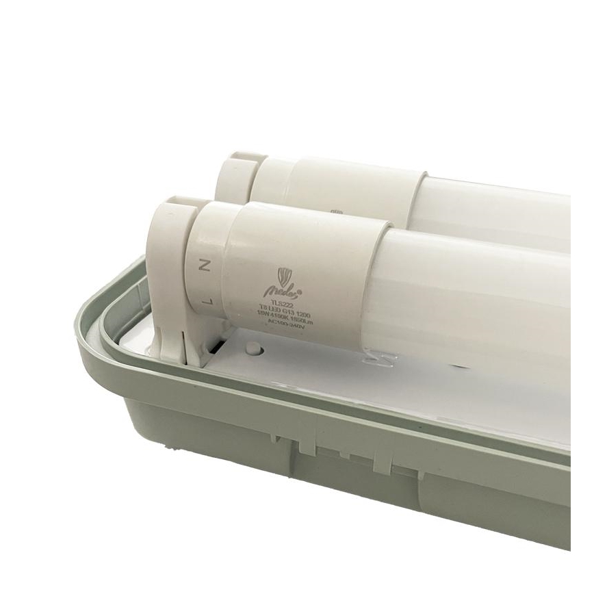 Iluminação industrial fluorescente T8 2xG13/18W/230V IP65 126 cm
