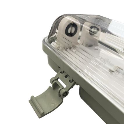 Iluminação industrial fluorescente T8 2xG13/18W/230V IP65 126 cm