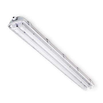 Iluminação industrial fluorescente T8 2xG13/18W/230V IP65