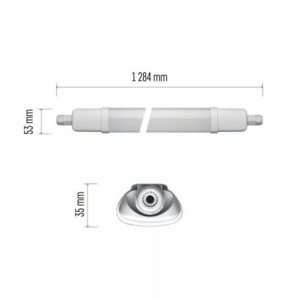 Iluminação industrial LED LED/37W/230V IP65 4000K