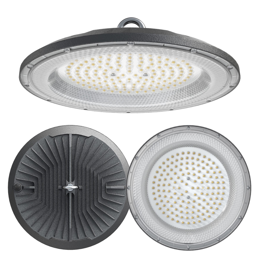 Iluminação industrial LED técnica HIGHBAY LED/200W/230V 4500K IP65 cinzento