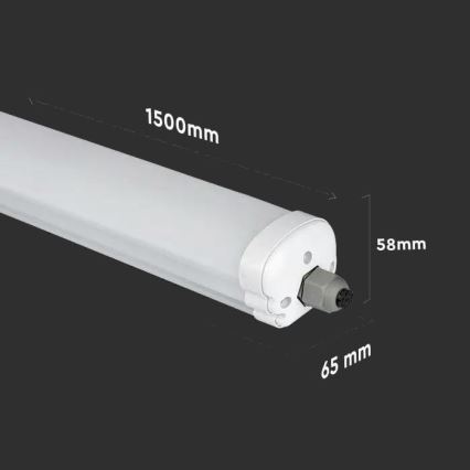Iluminação indutrial fluorescente LED G-SERIES LED/48W/230V 4000K 150cm IP65