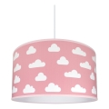 Iluminação infantil CLOUDS PINK 1xE27/60W/230V