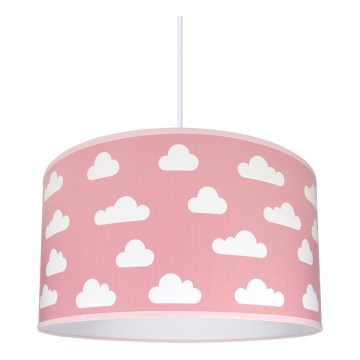 Iluminação infantil CLOUDS PINK 1xE27/60W/230V