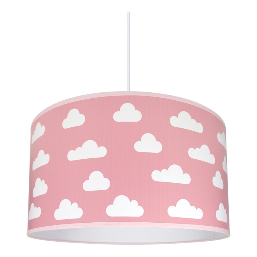 Iluminação infantil CLOUDS PINK 1xE27/60W/230V