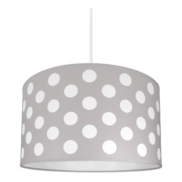 Iluminação infantil DOTS GREY 1xE27/60W/230V