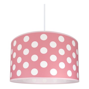 Iluminação infantil DOTS PINK 1xE27/60W/230V