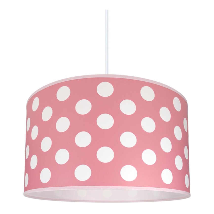 Iluminação infantil DOTS PINK 1xE27/60W/230V